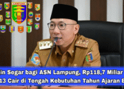 Mulai Senin (10/6/2025), Pemerintah Provinsi (Pemprov) Lampung mulai mentransfer gaji ke-13 dan Tambahan Penghasilan Pegawai (TPP) ke-13, sebuah "suntikan dana" yang sangat dinantikan di tengah meningkatnya kebutuhan menjelang tahun ajaran baru.
