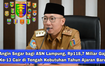Angin Segar bagi ASN Lampung, Rp118,7 Miliar Gaji Ke-13 Cair di Tengah Kebutuhan Tahun Ajaran Baru