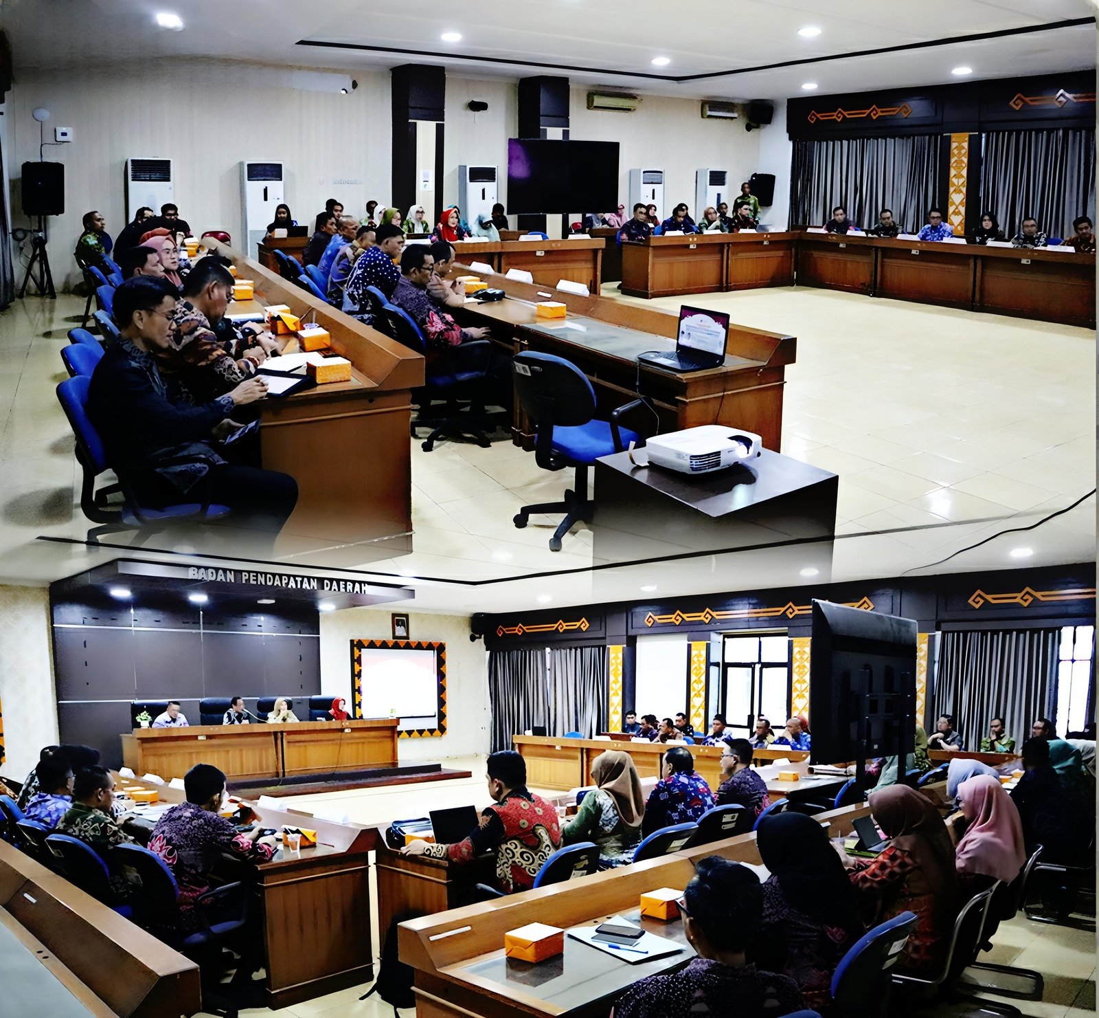 Kepala Bapenda Lampung Bersama Inspektur Provinsi Lampung Berikan Pengarahan 1 Kepala Bapenda Lampung bersama Inspektur Provinsi Lampung berikan pengarahan kepada Pejabat Administrator dan Pengawas di Lin