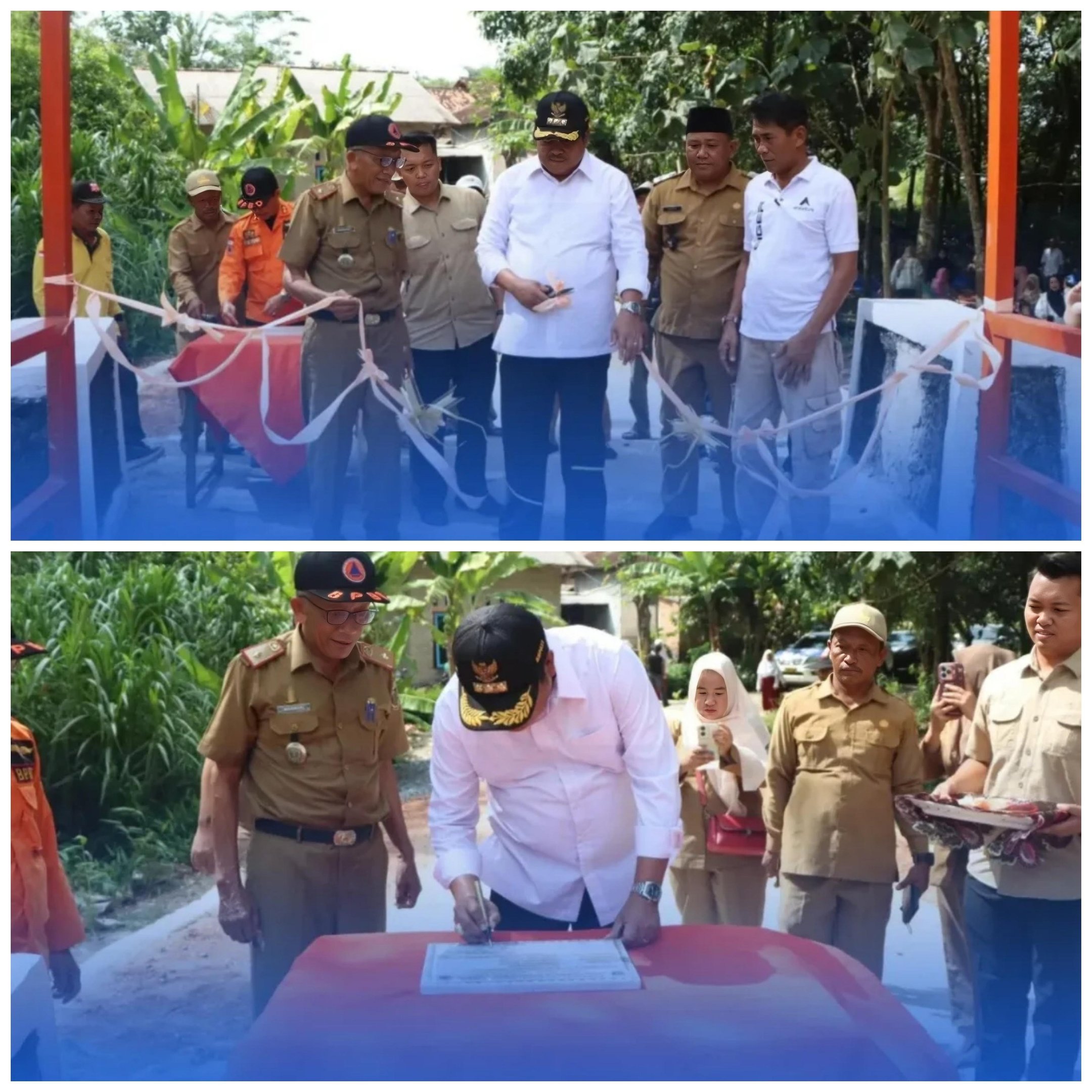 peresmian pembangunan jembatan pasca bencana oleh bupati lampung tengah AVL1vz7jpNCypgrX 1