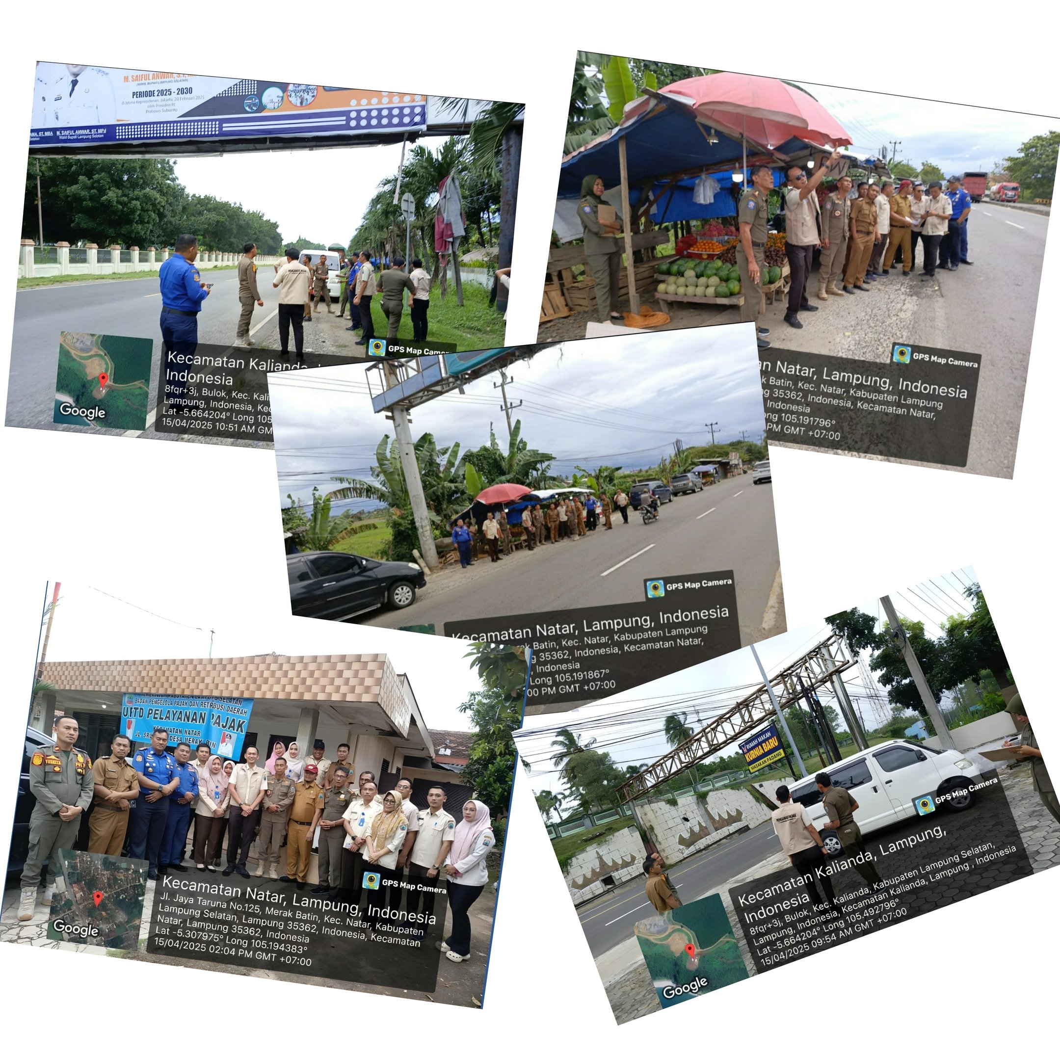 Upaya Sinergi Tim Gabungan Cek & Data Reklame  di Lampung Selatan