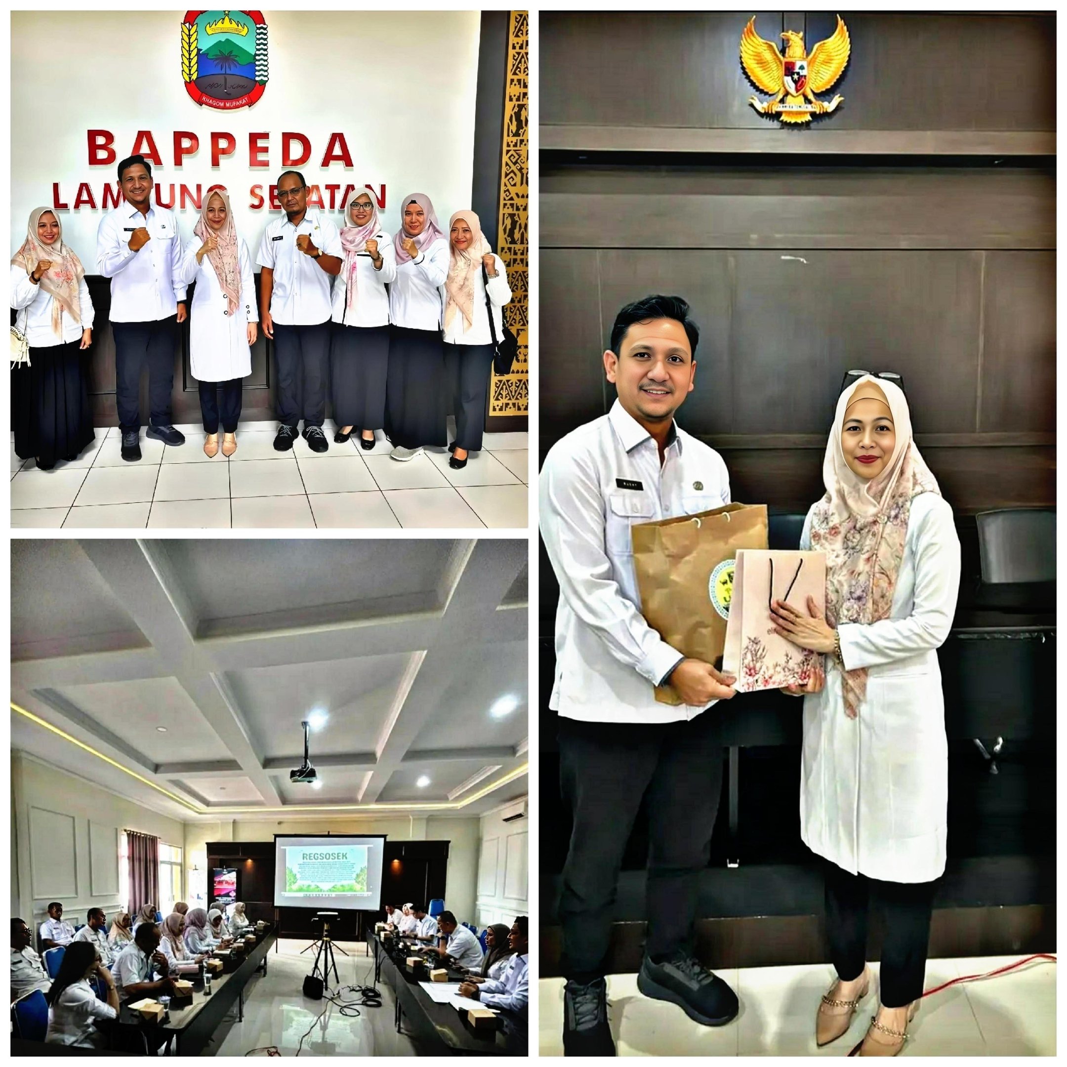 a man and woman in white shirts and black pants