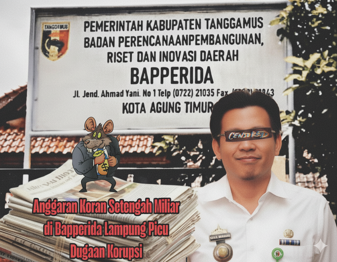 Anggaran Koran Setengah Miliar di Bapperida Tanggamus Picu Dugaan Korupsi