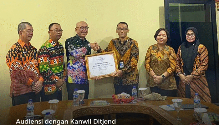 Pengelolaan Keuangan Lampung Barat Tuai Apresiasi Kanwil DJPb Lampung