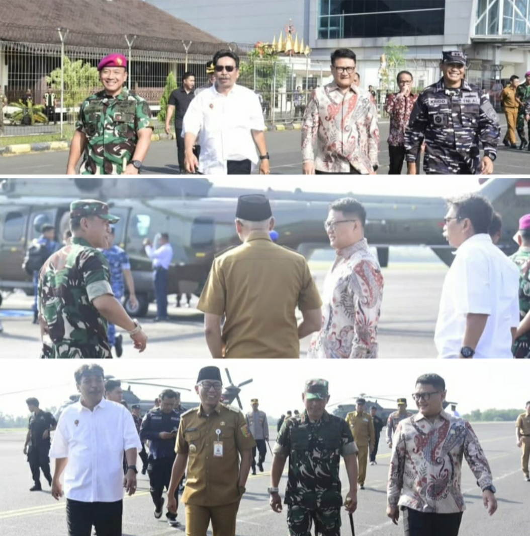 Perkuat Sinergi Pertahanan dan Teknologi, Ketua DPRD Lampung Sambut Hangat Kunjungan Kasau dan Wamenhan RI