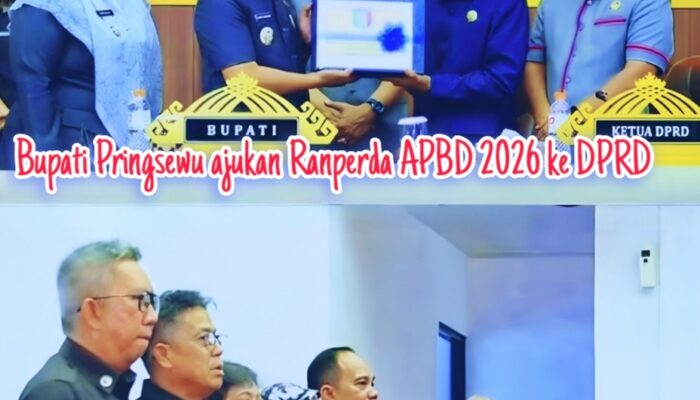 Pemkab Pringsewu Ajukan Ranperda APBD 2026: Fokus Pangan, SDM, dan Ekonomi Inklusif