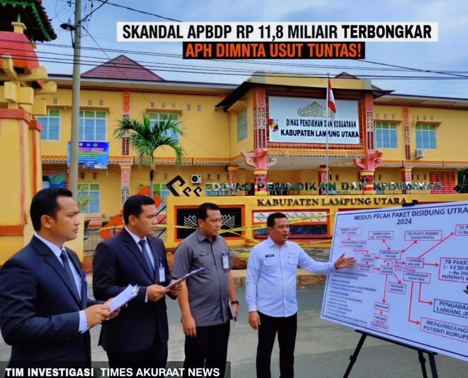 Skandal APBDP 2024: Modus Pecah Paket Disdikbud Lampung Utara Terbongkar, Rp 11,8 Miliar Proyek Konstruksi Diduga Di-PL-kan