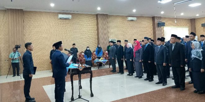 Lantik 47 Pejabat, Bupati Pringsewu Minta Kualitas Pelayanan Publik Ditingkatkan