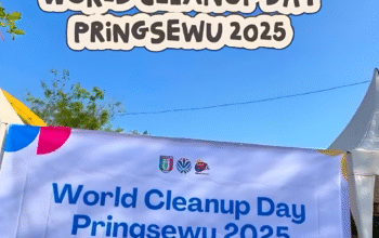 Lintas Elemen Bersatu, Aksi World Cleanup Day Pringsewu Sukses Kumpulkan 7 Kuintal Sampah