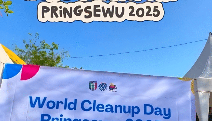 Lintas Elemen Bersatu, Aksi World Cleanup Day Pringsewu Sukses Kumpulkan 7 Kuintal Sampah