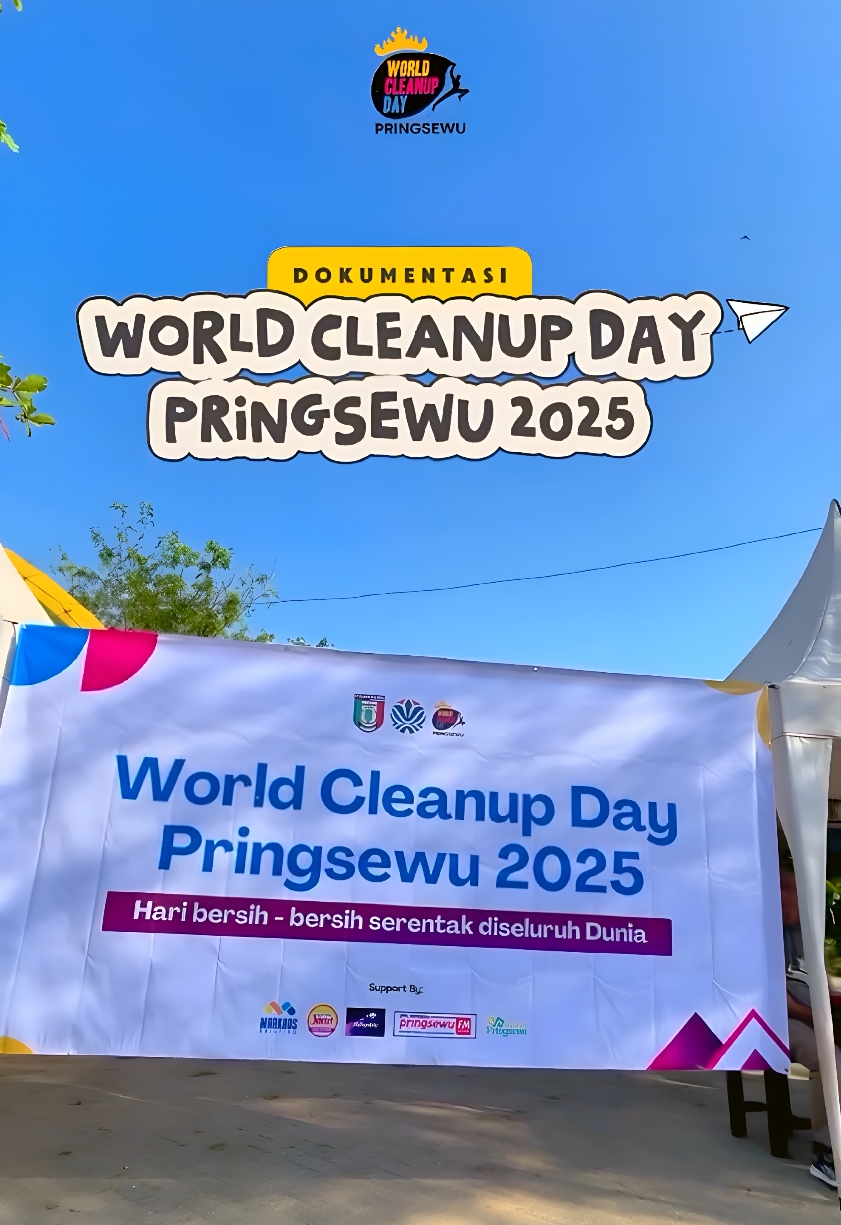Lintas Elemen Bersatu, Aksi World Cleanup Day Pringsewu Sukses Kumpulkan 7 Kuintal Sampah