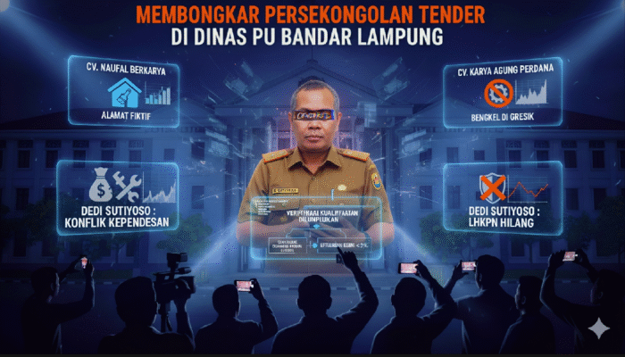 Membongkar Dugaan Persekongkolan Tender PU Kota Bandar Lampung, Dari Alamat Fiktif Hingga Konflik Kepentingan