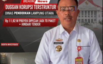 Skandal APBDP 2024: Modus Pecah Paket Disdikbud Lampung Utara Terbongkar, Rp 11,8 Miliar Proyek Konstruksi Diduga Di-PL-kan