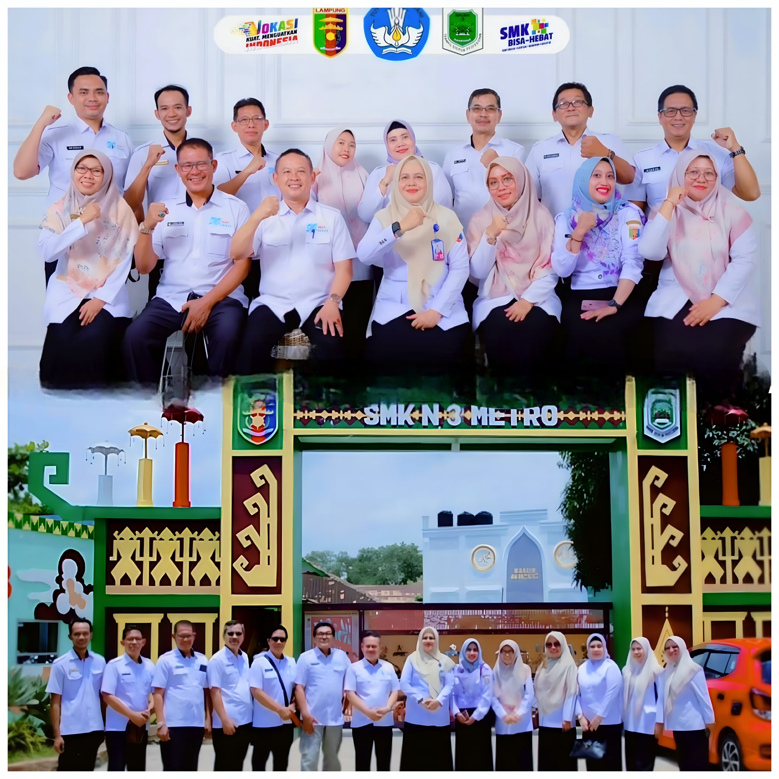 Tingkatkan Kualitas Vokasi, SMKN 3 Metro dan SMKN 5 Bandar Lampung Kolaborasi Melalui Benchmarking TEFA