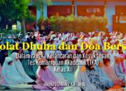 Bekali Mental Siswa Jelang TKA, SMAN 2 Kalianda Gelar Sholat Dhuha dan Doa Bersama