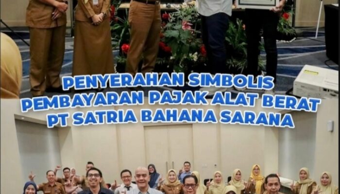 PT Satria Bahana Sarana Jadi Teladan, Bapenda Lampung Apresiasi Kepatuhan Pembayaran Pajak Alat Berat (PAB)