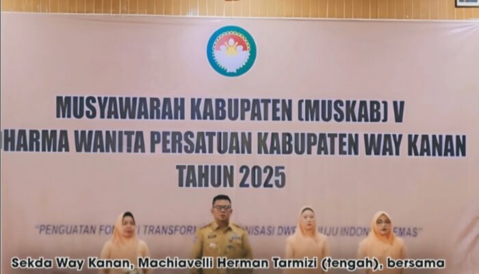 Sekda Way Kanan Machiavelli Herman Tarmizi: DWP Pilar Penting Pembangunan dan Kunci Lahirnya ASN Berintegritas