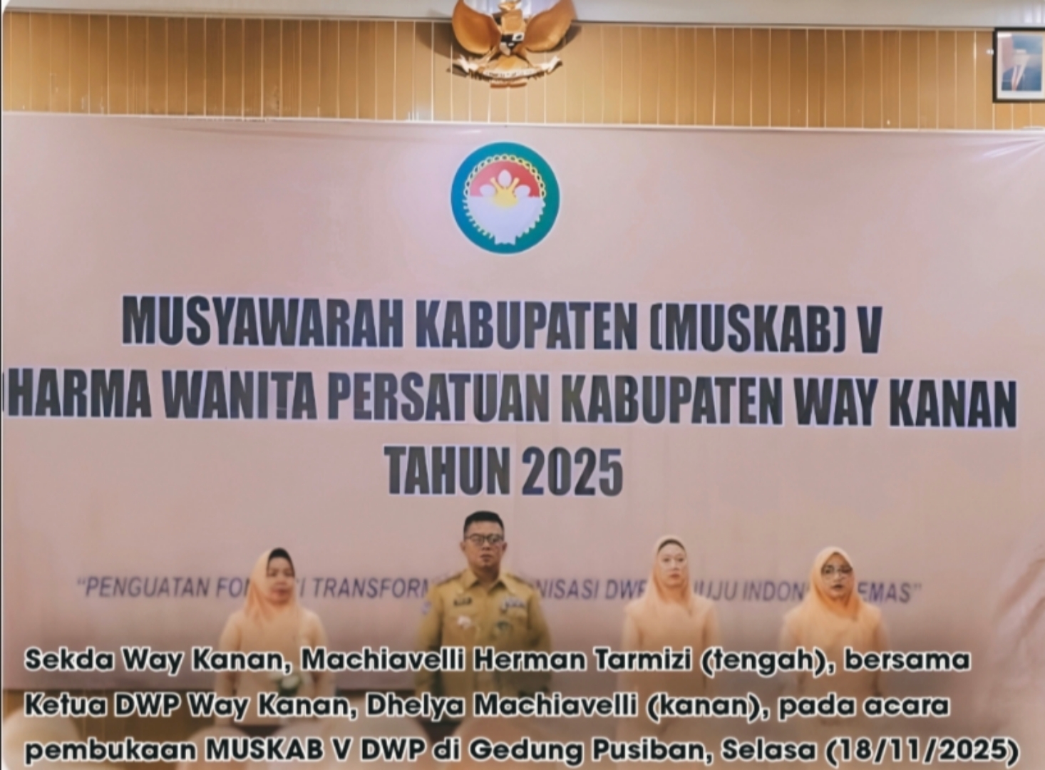 Sekda Way Kanan Machiavelli Herman Tarmizi: DWP Pilar Penting Pembangunan dan Kunci Lahirnya ASN Berintegritas