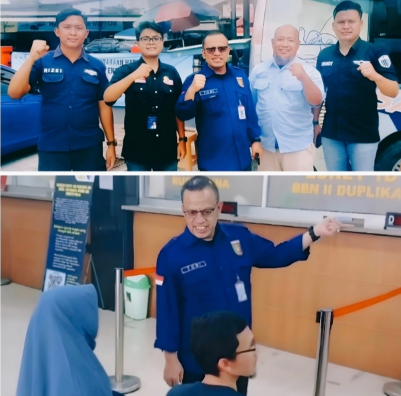 Sekretaris Bapenda Lampung Armintoni Tinjau Langsung Gerai Samsat