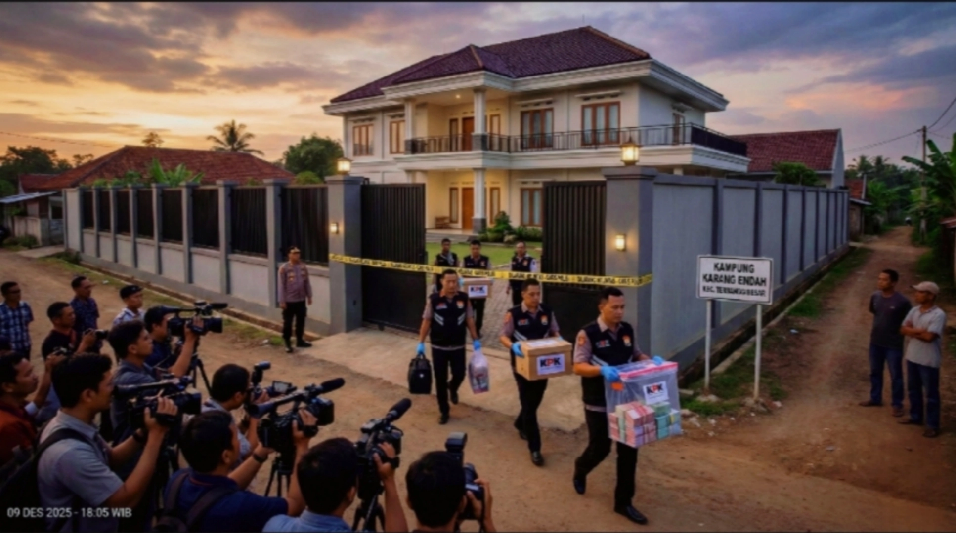 KPK Geledah Kediaman Pribadi Bupati Lamteng Ardito Wijaya Selama 3,5 Jam, Sita Uang Tunai dan Dokumen