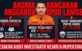 Aroma Bancakan Honor Setengah Miliar dan Modus “Pecah Paket” Jumbo di BPBD Lamsel