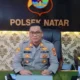 Kapolsek Natar Kompol Setio Budi Howo saat memimpin patroli malam di wilayah Lampung Selatan