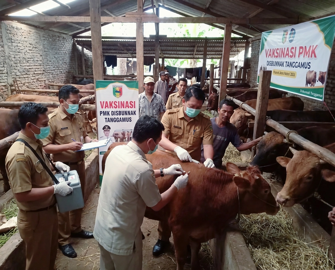 Cegah PMK Kembali, Henri Fatra Terjunkan 34 Petugas Sisir Kandang Ternak di Tanggamus 1 Cegah PMK Kembali, Henri Fatra Terjunkan 34 Petugas Sisir Kandang Ternak di Tanggamus