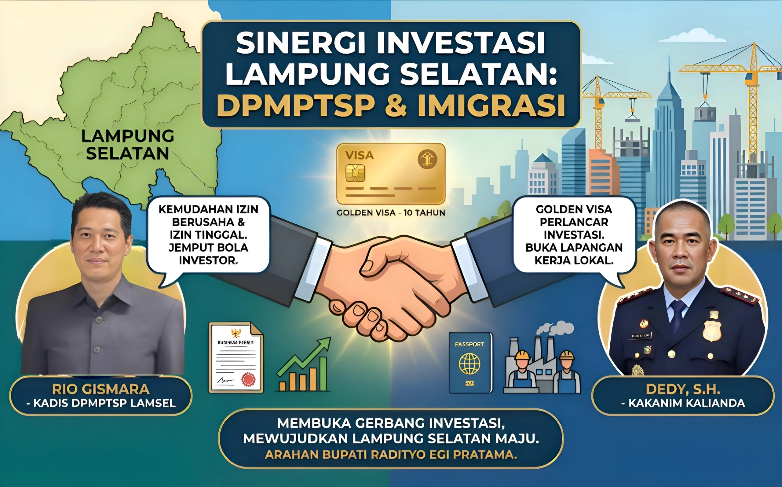DPMPTSP Lamsel & Imigrasi Kolaborasikan Golden Visa dan Kemudahan Izin