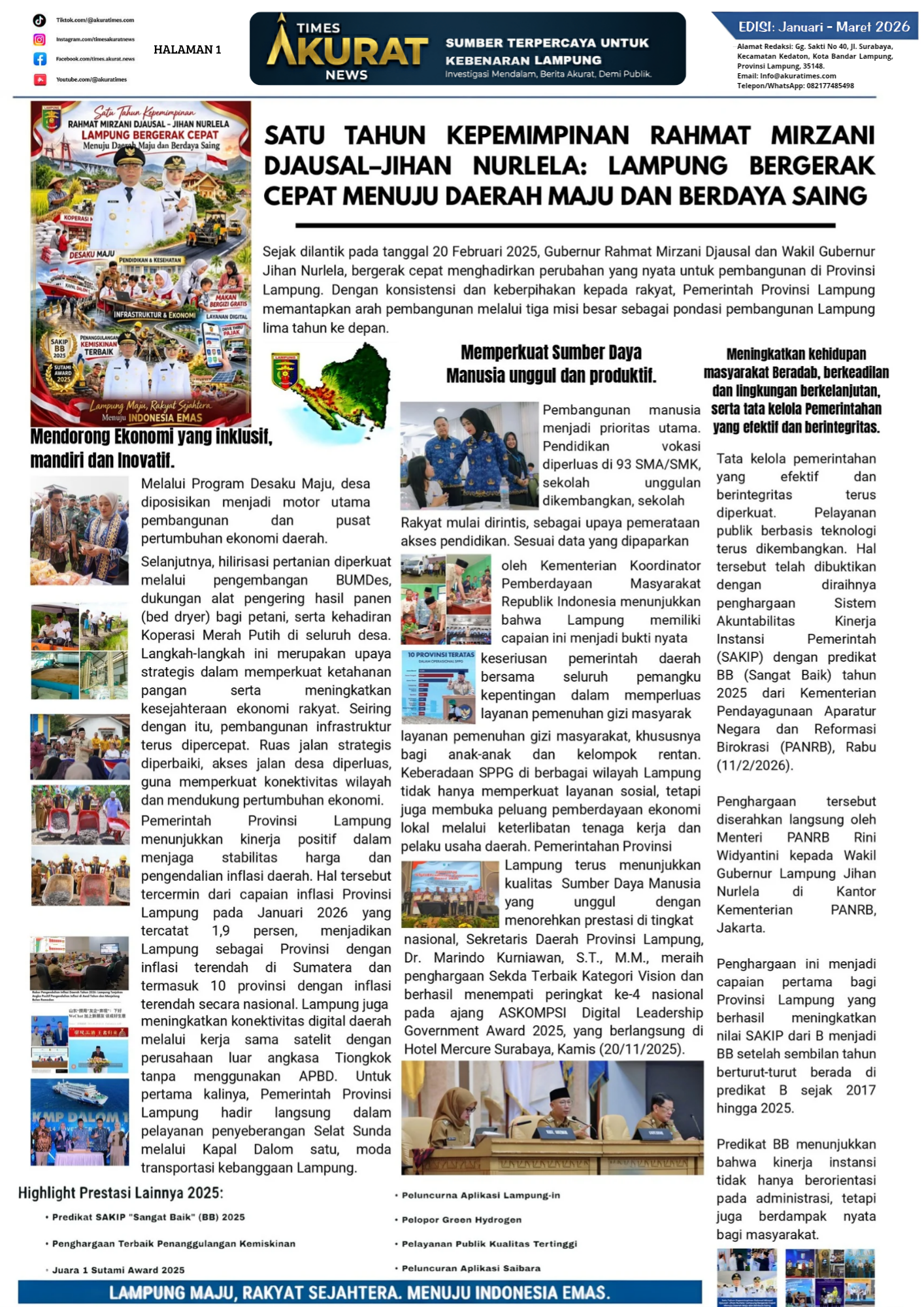 TIMES AKURT NEWS | EDISI JANUARI - MARET 2026