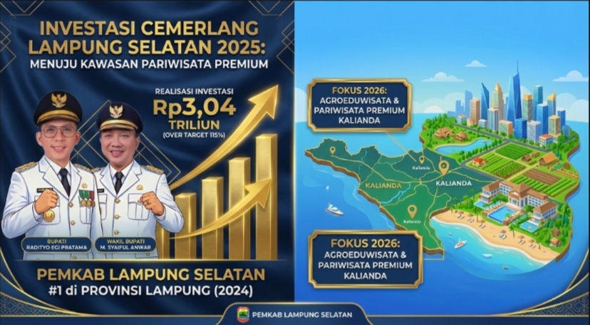 Cetak Sejarah Investasi Rp3,04 Triliun, Kepala DPMPTSP Rio Gismara Tancap Gas Jadikan Lampung Selatan Kawasan Pariwisata Premium