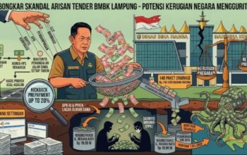 Bongkar Skandal Arisan Tender Dinas BMBK Lampung TA 2025, Potensi Kerugian Negara Menggurita!