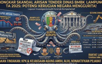 Bongkar Skandal Arisan Tender Dinas BMBK Lampung TA 2025, Potensi Kerugian Negara Menggurita!