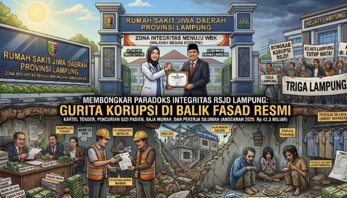 BONGKAR SKANDAL RSJD LAMPUNG: Kartel Tender, Baja Ringan Murahan, dan Nyawa Ratusan Pasien di Ujung Tanduk