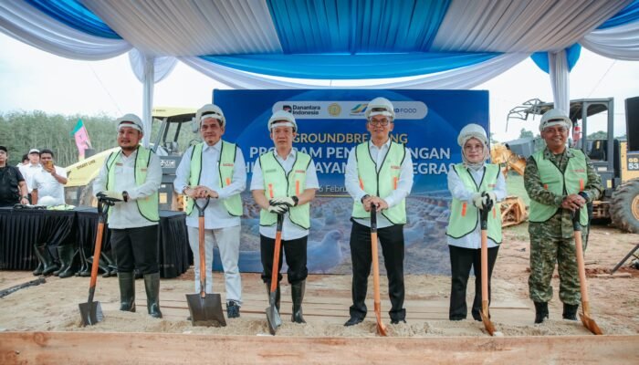 Pemprov Lampung, Kementan, dan PTPN I Gelar Groundbreaking Hilirisasi Ayam Terintegrasi Senilai Rp600 Miliar