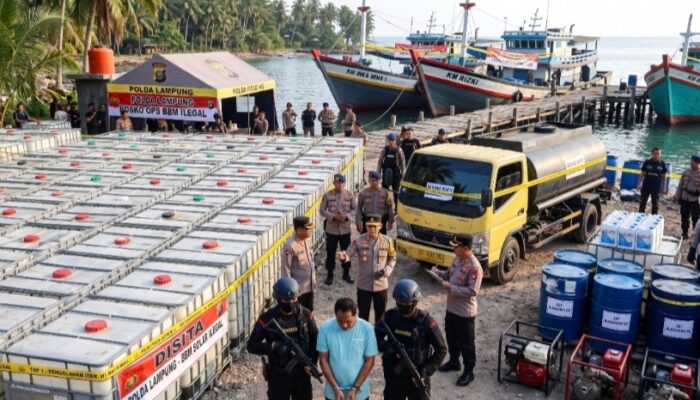 Polda Lampung Bongkar Sindikat BBM Ilegal di Pesawaran, Selamatkan Negara dari Kerugian Ratusan Miliar