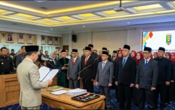Sekdaprov Lampung Lantik 20 Pejabat Baru, Ini Daftar Lengkapnya
