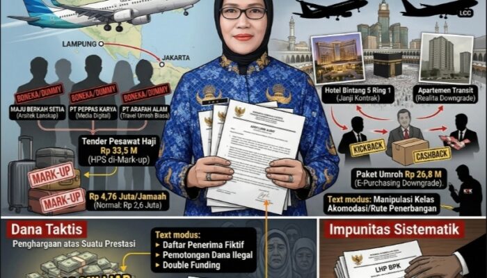 BONGKAR! Skandal Korupsi Biro Kesra Lampung: Dari Lelang Fiktif Tiket Haji hingga Dana Siluman Rp 9 Miliar