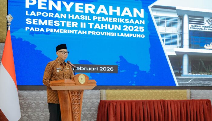 Terima LHP BPK Semester II 2025, Pemprov Lampung Komitmen Tingkatkan Tata Kelola Keuangan dan Pelayanan Publik