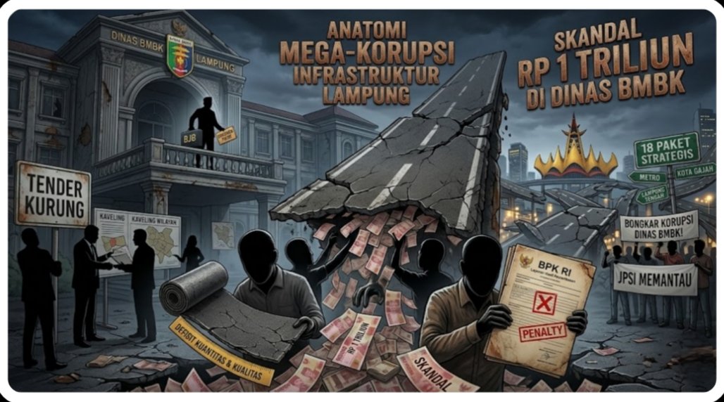Mega Proyek Jalan Rp1 Triliun Lampung: Dugaan Korupsi dan Defisit Integritas Dinas BMBK