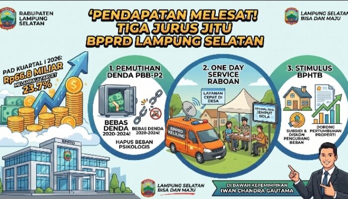 Pendapatan Melesat! Tiga Jurus Jitu BPPRD Lampung Selatan Hadapi Tantangan Fiskal 2026