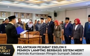 Pemprov Lampung Rombak Jajaran: 6 Pejabat Eselon II Resmi Dilantik Berbasis Sistem Merit