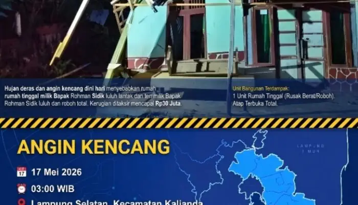 Diterjang Angin Kencang Dini Hari, Rumah Warga Sumur Kumbang Luluh Lantak, Kerugian Capai Rp30 Juta