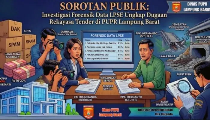 Ungkap Dugaan Rekayasa Tender dan Permainan Kotor di Dinas PUPR Lampung Barat