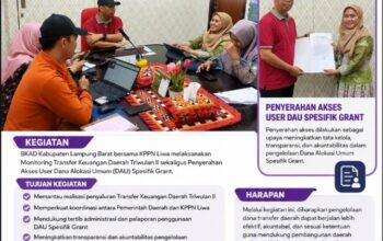 Perkuat Transparansi Fiskal, BKAD Lampung Barat dan KPPN Liwa Akselerasi Evaluasi Transfer Daerah Triwulan II 2026