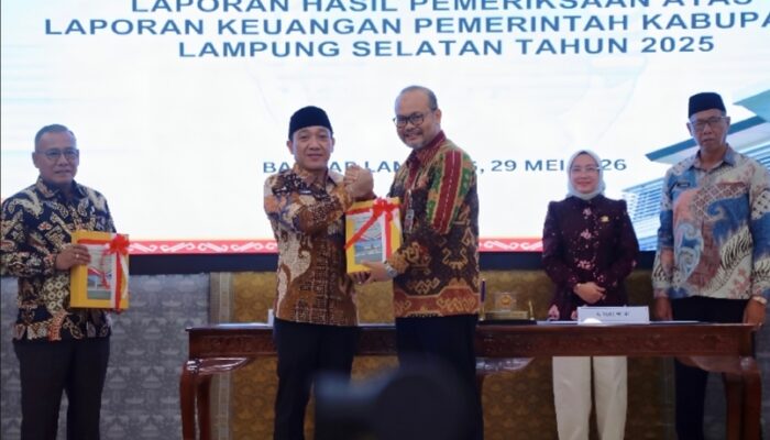 Cetak Rekor Satu Dekade! Pemkab Lampung Selatan Sukses Pertahankan Opini WTP ke-10 Berturut-turut dari BPK RI