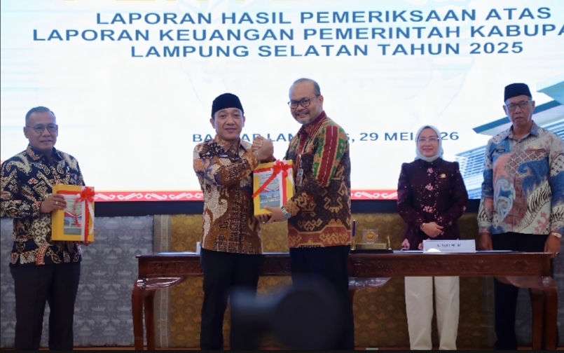 Cetak Rekor Satu Dekade! Pemkab Lampung Selatan Sukses Pertahankan Opini WTP ke-10 Berturut-turut dari BPK RI