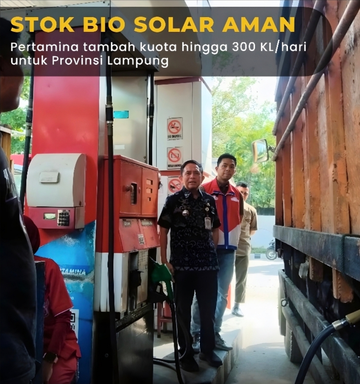 Pemprov Lampung dan Pertamina Sidak SPBU: Jamin Stok Bio Solar Aman dengan Tambahan 300 KL per Hari