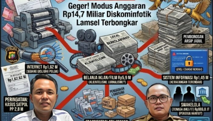 ‎Geger! Modus Anggaran Rp14,7 Miliar Diskominfotik Lamsel Terbongkar