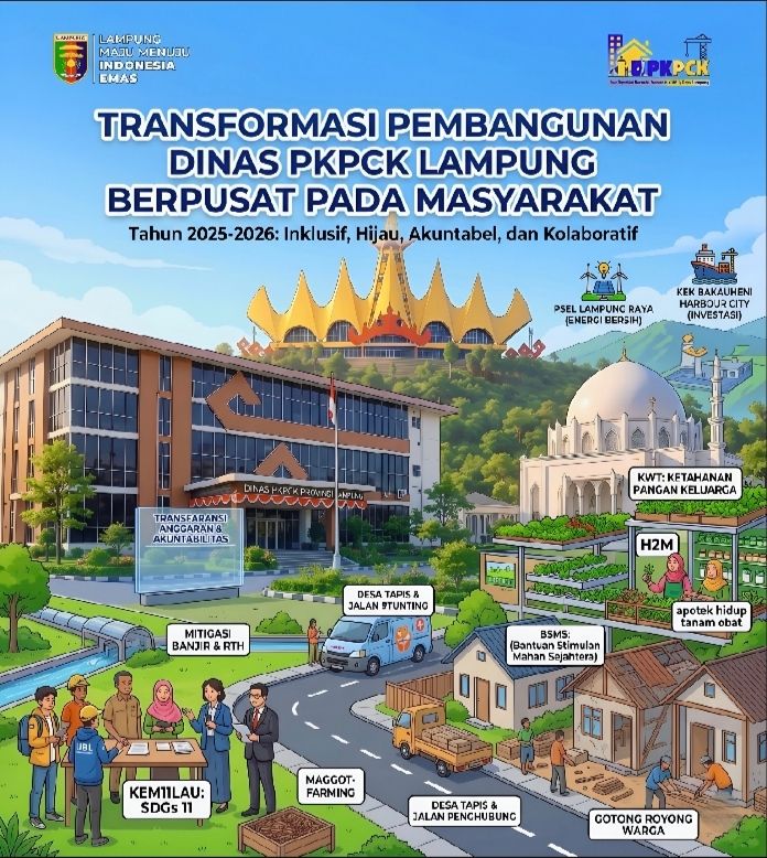 Tranformasi Pembangunan Dinas PKPCK Lampung Berpusat Pada Masyarakat