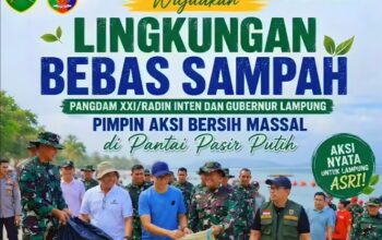 7 Ton Sampah Lenyap dari Pantai Pasir Putih! Aksi Turun Gunung Gubernur Lampung dan Pangdam Tuai Pujian 5 7 Ton Sampah Lenyap dari Pantai Pasir Putih! Aksi Turun Gunung Gubernur Lampung dan Pangdam Tuai Pujian